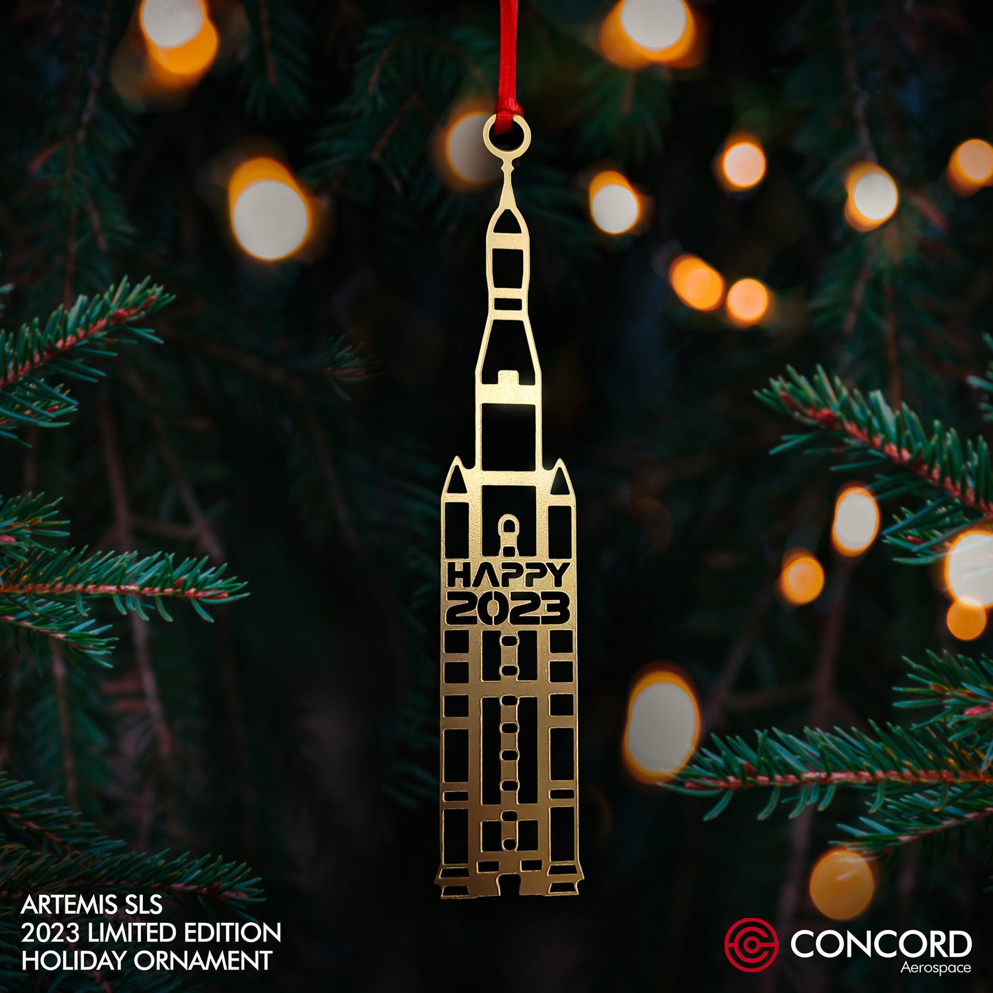 ARTEMIS SLS ROCKET 2023 LIMITED EDITION TREE ORNAMENT - Concord Aerospace Concord Aerospace Concord Aerospace Holiday Ornament