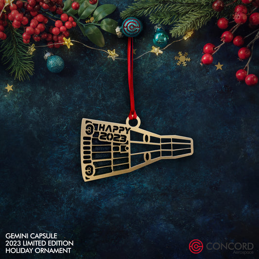 GEMINI CAPSULE 2023 LIMITED EDITION TREE ORNAMENT - Concord Aerospace Concord Aerospace Concord Aerospace Holiday Ornament