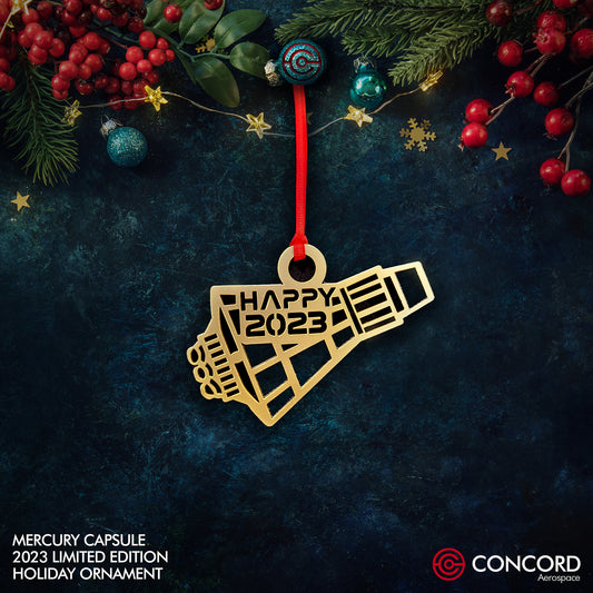 MERCURY CAPSULE 2023 LIMITED EDITION TREE ORNAMENT - Concord Aerospace Concord Aerospace Concord Aerospace Holiday Ornament