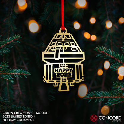 ORION CREW/SERVICE MODULE 2023 LIMITED EDITION TREE ORNAMENT - Concord Aerospace Concord Aerospace Concord Aerospace Holiday Ornament