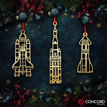 GEMINI CAPSULE 2023 LIMITED EDITION TREE ORNAMENT - Concord Aerospace Concord Aerospace Concord Aerospace Holiday Ornament