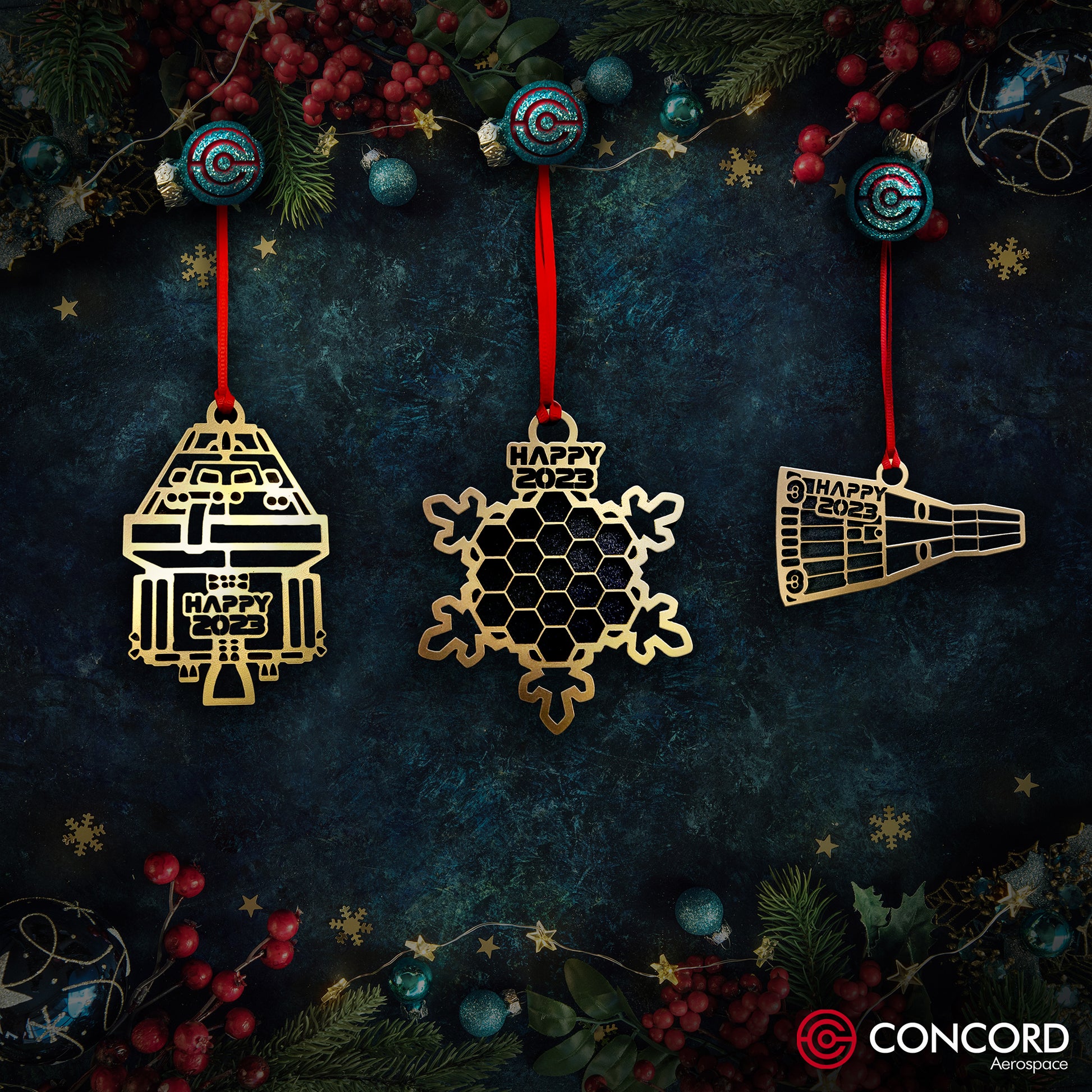 MERCURY CAPSULE 2023 LIMITED EDITION TREE ORNAMENT - Concord Aerospace Concord Aerospace Concord Aerospace Holiday Ornament