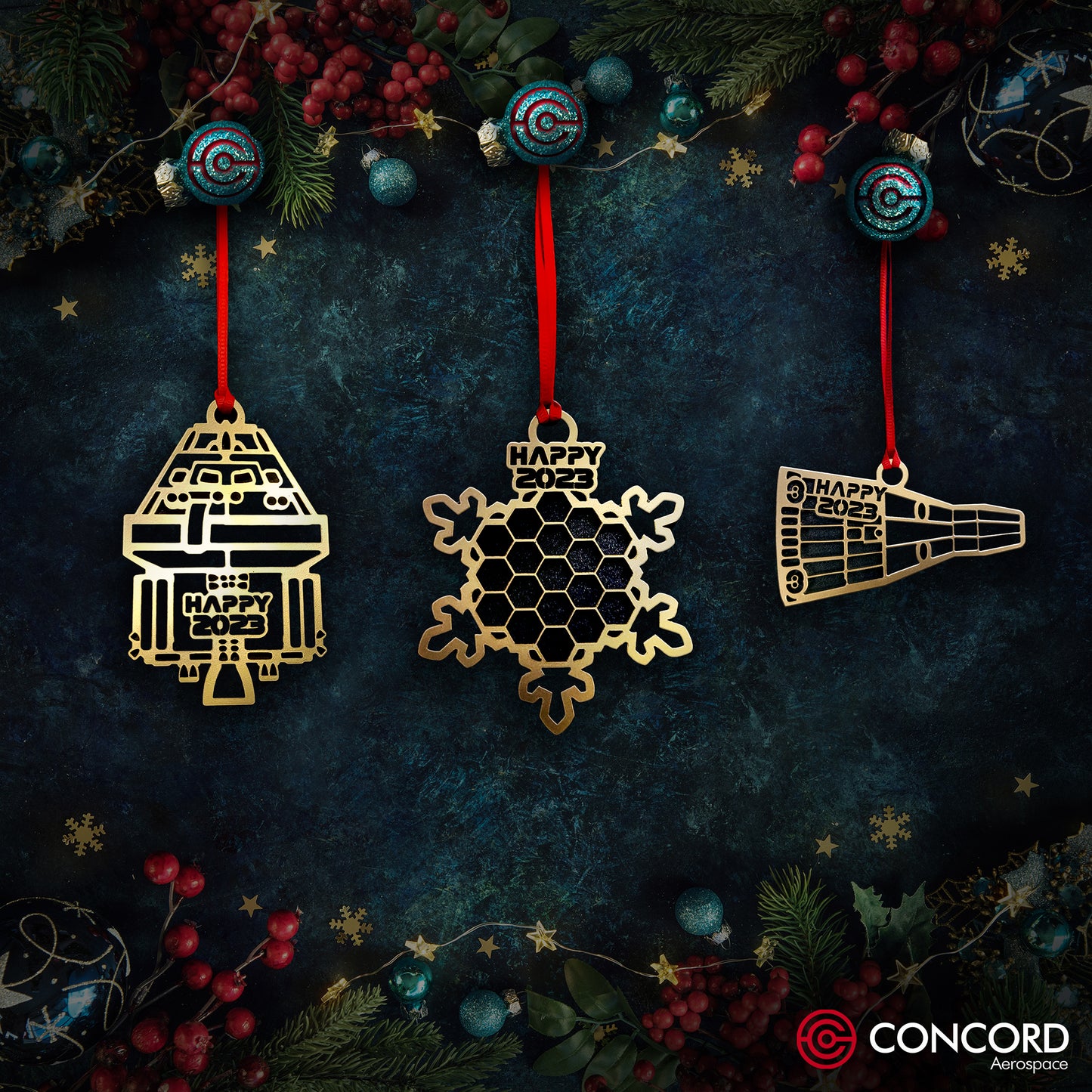 STARSHIP 2023 LIMITED EDITION TREE ORNAMENT - Concord Aerospace Concord Aerospace Concord Aerospace Holiday Ornament