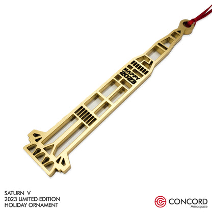 SATURN V ROCKET 2023 LIMITED EDITION TREE ORNAMENT - Concord Aerospace Concord Aerospace Concord Aerospace Holiday Ornament