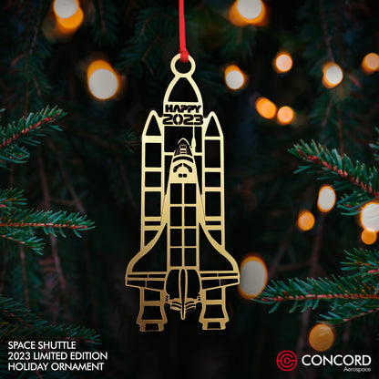 SPACE SHUTTLE 2023 LIMITED EDITION TREE ORNAMENT - Concord Aerospace Concord Aerospace Concord Aerospace Holiday Ornament