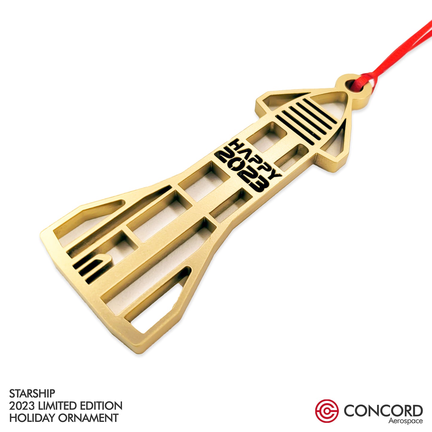 STARSHIP 2023 LIMITED EDITION TREE ORNAMENT - Concord Aerospace Concord Aerospace Concord Aerospace Holiday Ornament