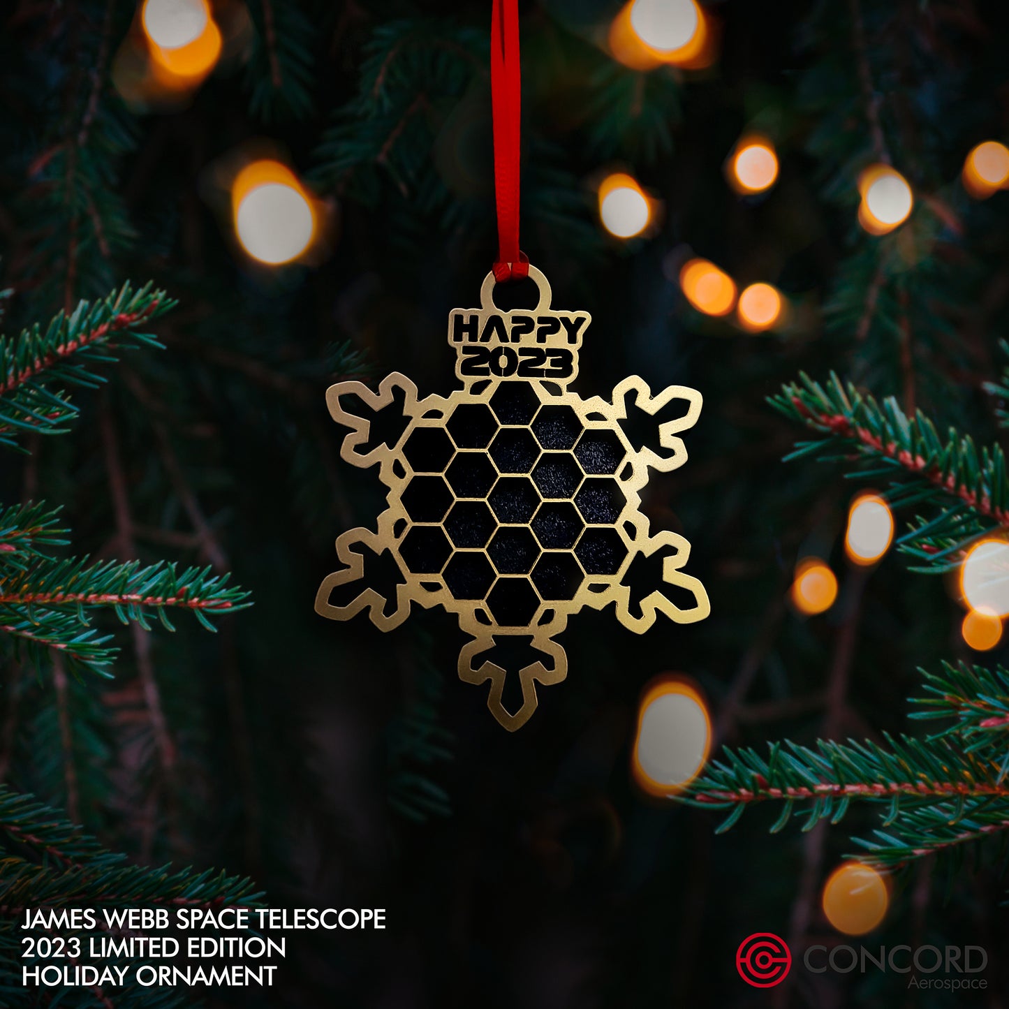 JAMES WEBB TELESCOPE 2023 LIMITED EDITION TREE ORNAMENT - Concord Aerospace Concord Aerospace Concord Aerospace Holiday Ornament