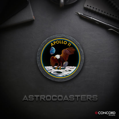 APOLLO 11 MISSION - SLATE COASTER - Concord Aerospace Concord Aerospace Concord Aerospace Coasters