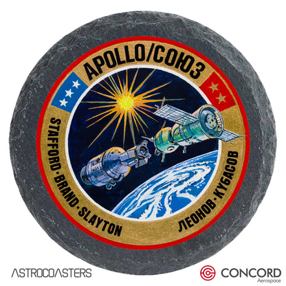 APOLLO SOYUZ - SLATE COASTER - Concord Aerospace Concord Aerospace Concord Aerospace Coasters