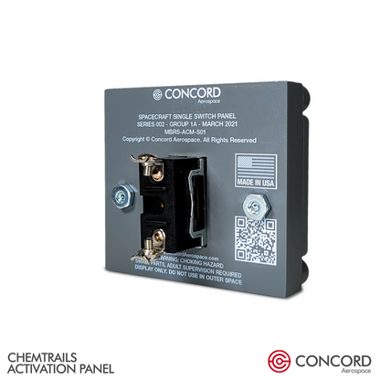 CHEMTRAILS ACTIVATION PANEL V2.0 - Concord Aerospace Concord Aerospace Concord Aerospace SPACE SWITCH - SINGLE