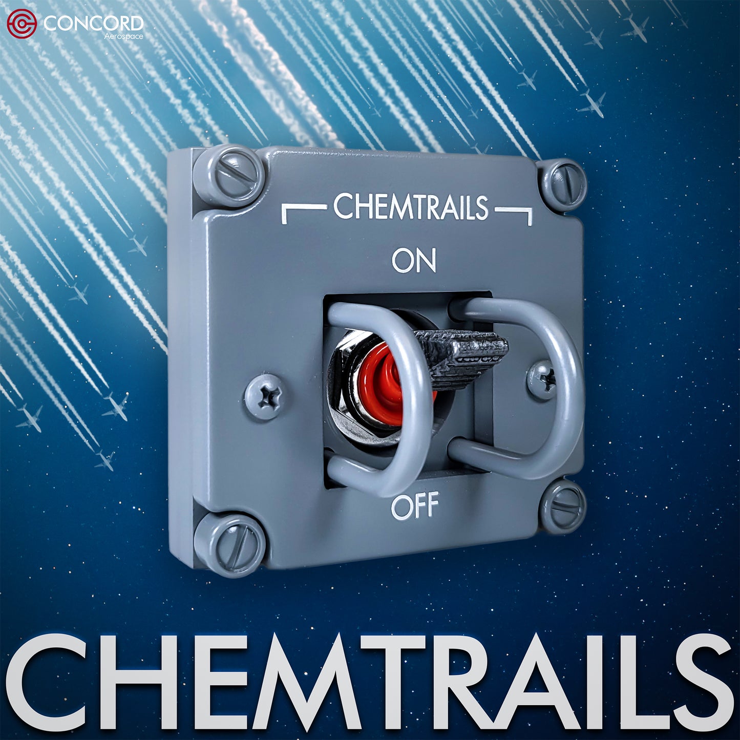 CHEMTRAILS ACTIVATION PANEL V2.0 - Concord Aerospace Concord Aerospace Concord Aerospace SPACE SWITCH - SINGLE