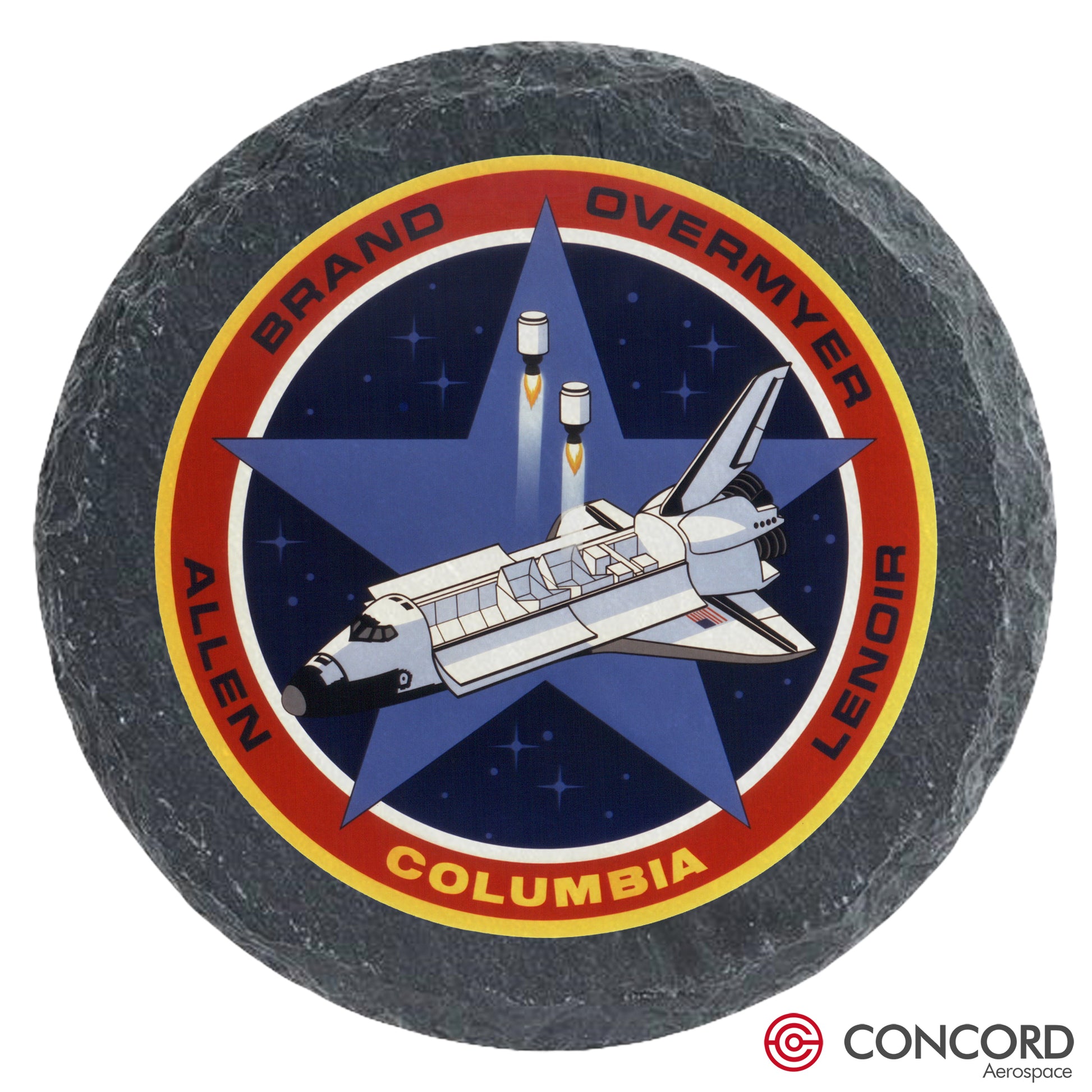 STS - 5 SPACE SHUTTLE - SLATE COASTER - Concord Aerospace Concord Aerospace Concord Aerospace Coasters