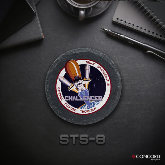 STS - 8 SPACE SHUTTLE - SLATE COASTER - Concord Aerospace Concord Aerospace Concord Aerospace Coasters