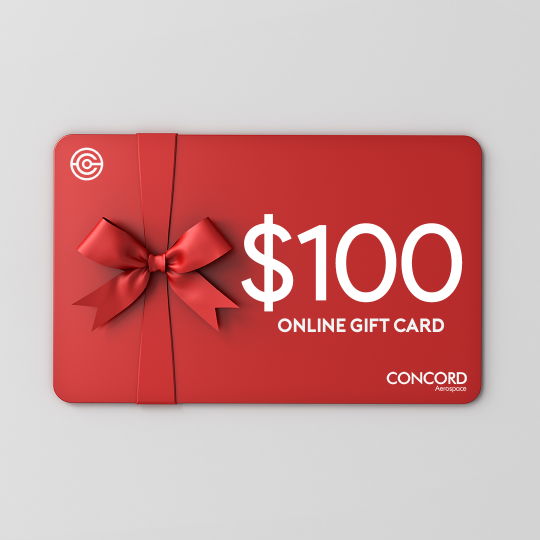 CONCORD AEROSPACE ONLINE GIFT CARDS - Concord Aerospace $100.00 Concord Aerospace Concord Aerospace Gift Cards