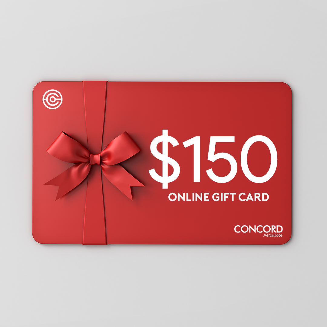 CONCORD AEROSPACE ONLINE GIFT CARDS - Concord Aerospace $150.00 Concord Aerospace Concord Aerospace Gift Cards