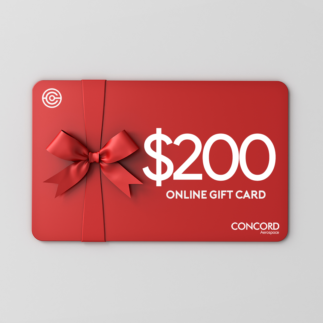 CONCORD AEROSPACE ONLINE GIFT CARDS - Concord Aerospace $200.00 Concord Aerospace Concord Aerospace Gift Cards