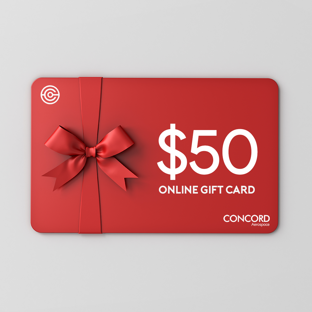CONCORD AEROSPACE ONLINE GIFT CARDS - Concord Aerospace $50.00 Concord Aerospace Concord Aerospace Gift Cards