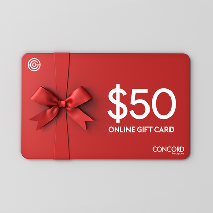 CONCORD AEROSPACE ONLINE GIFT CARDS - Concord Aerospace $50.00 Concord Aerospace Concord Aerospace Gift Cards