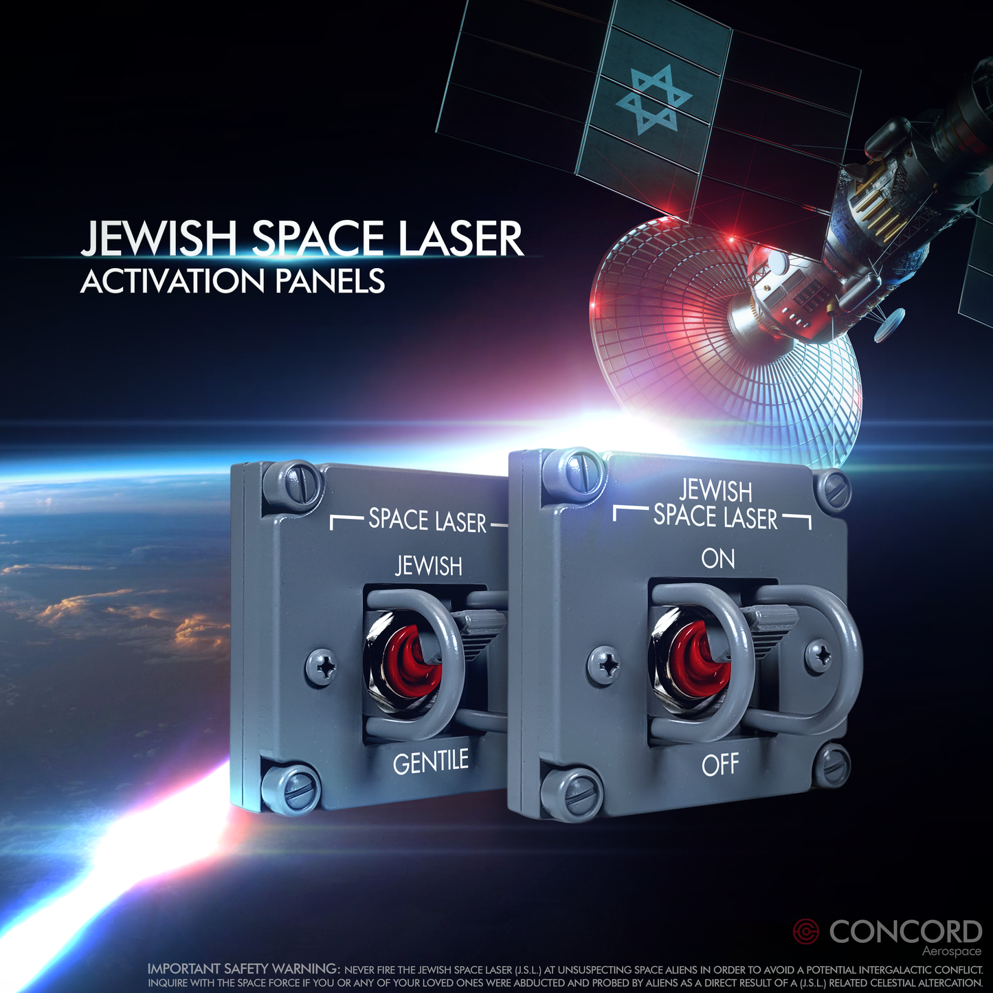 JEWISH SPACE LASER ACTIVATION PANELS - Concord Aerospace Concord Aerospace Concord Aerospace SPACE SWITCH - SINGLE