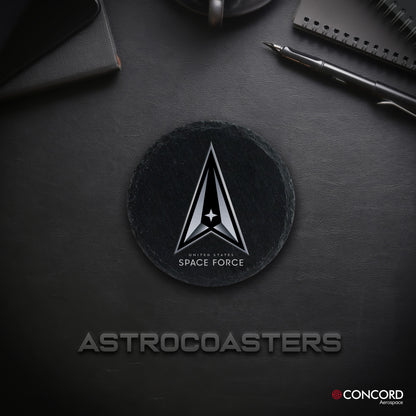 SPACE FORCE - SLATE COASTER - Concord Aerospace Concord Aerospace Concord Aerospace Coasters