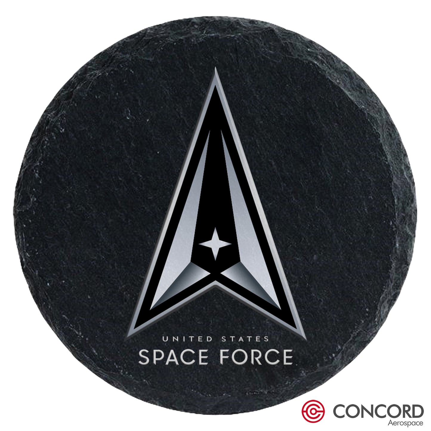 SPACE FORCE - SLATE COASTER - Concord Aerospace Concord Aerospace Concord Aerospace Coasters